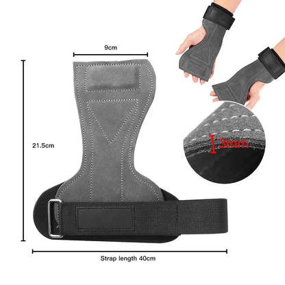 Anti-Slip Black Lifting Grips