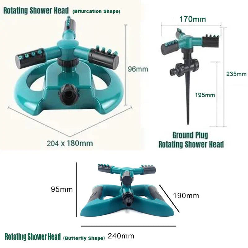 360-Degree Rotating Garden Sprinkler